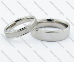 Silver Stainless Steel Promise Rings - JR050030