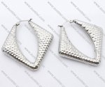 Dimpled Grain Stainless Steel earring - JE050094