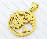 China Gold Stainless Steel Pendant - JP160096