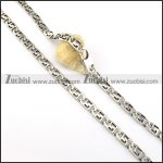 Stainless Steel Necklace -n000320, size is