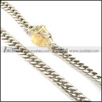 Stainless Steel Necklace -n000328, size is