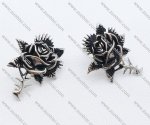 Rosa Chinensis Stainless Steel earring - JE050027