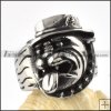 Pekingese Ring in Stainless Steel - r000083