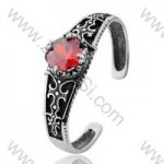 Crystal Stone Stainless Steel Bangles - JB350047