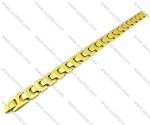 JB270011 Tungsten Bracelet in gold