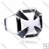 Stainless Steel Maltese Cross Ring for Biker - JR350123