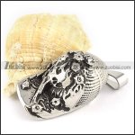 Stainless Steel Punk Cap Pendants -p000335