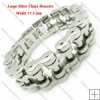 Huge&Heavy Mens Steel Motorcycle Chain Links Bracelet