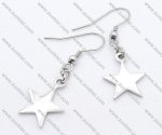 Big Silver Star Stainless Steel earring - JE050118