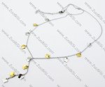 Gold and Silver Stainless Steel Butterfly Charm Necklace -JN0204