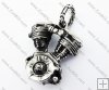 Stainless Steel Motorcycle engine pendant - JP370008