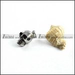 Solid Skull Stainless Steel Pendant - p000122