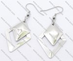 Diamond Shaped Stainless Steel earring - JE050137