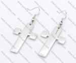 Big Cross Stainless Steel earring - JE050112