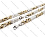 Stainless Steel Necklace Set-JS140001