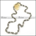 Stainless Steel Necklace -n000310, size is