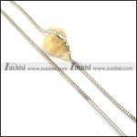 Stainless Steel Necklace -n000340, size is