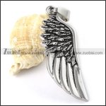 Stainless Steel Wing Pendant - p000155 Stainless Steel Wing Pendant - p000155