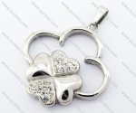Clover Leaf Stainless Steel Pendant JP410014