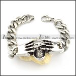 Stainless Steel Skull Bracelet -b000725 Stainless Steel Skull Bracelet -b000725