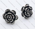 Flos Rosae Sinensis Stainless Steel earring - JE050031