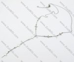 Stainless Steel Small Cross Charm necklace -JN020457