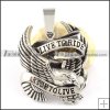 Stainless Steel LIVE TO RIDE Eagle Pendant-p000367