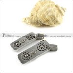 Wheel and Anchor Stainless Steel Couple Pendants - p000039