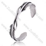 Leaf Stainless Steel Bangles - JB350041