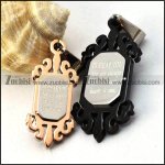 2 Plating Tones Mirror Stainless Steel Couple Pendants - p000055