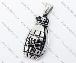 Stainless Steel Hand Grenade Pendant - JP170223