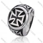 World War II Stainless Steel Maltese Cross Ring - JR350151