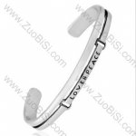 LOVE & PEACE Stainless Steel Bangles - JB350058