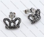 Crown Stainless Steel earring - JE050035