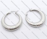 Corrugation Stainless Steel earring - JE050079