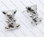 Cute Stainless Steel Mouse Earring - JE050067