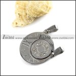 Silver Stainless Steel Watch Couple Pendants - p000021