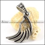 Stainless Steel Wing Pendant - p000164 Stainless Steel Wing Pendant - p000164