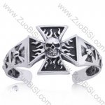 Fire Skull Stainless Steel Bangles - JB350040