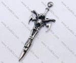 Stainless Steel Human Skeleton Pendant - JP170059