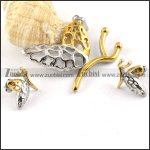 Cute Butterfly Stainless Steel jewelry set-s000040