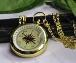 Fashion Gold Compass Pocket Watch Chain - PW000060 Fashion Gold Compass Pocket Watch Chain - PW000060