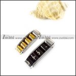 LOVE Stainless Steel Couple Pendants in Gold and Black Finishing
