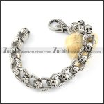 Stainless Steel Skull Bracelet -b000721 Stainless Steel Skull Bracelet -b000721