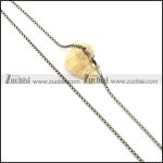 Stainless Steel Necklace -n000335, size is