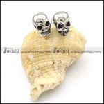 Stainless Steel Skull Earring - e000063