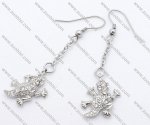 Wall Gecko Stainless Steel earring - JE050144
