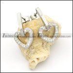 Stainless Steel Heart Earrings -e000152 Stainless Steel Heart Earrings -e000152